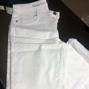 White Vera Wang jean, long.